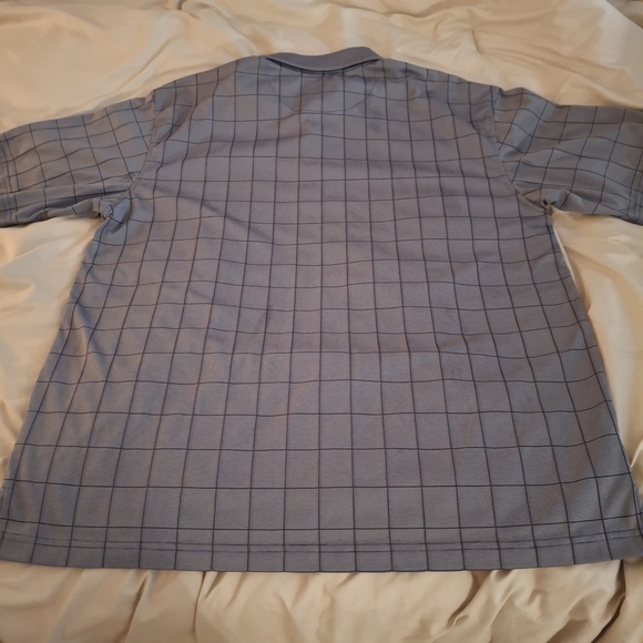 George Men's Polo in Dark Gray Checkered Pattern - Picture 6 of 7